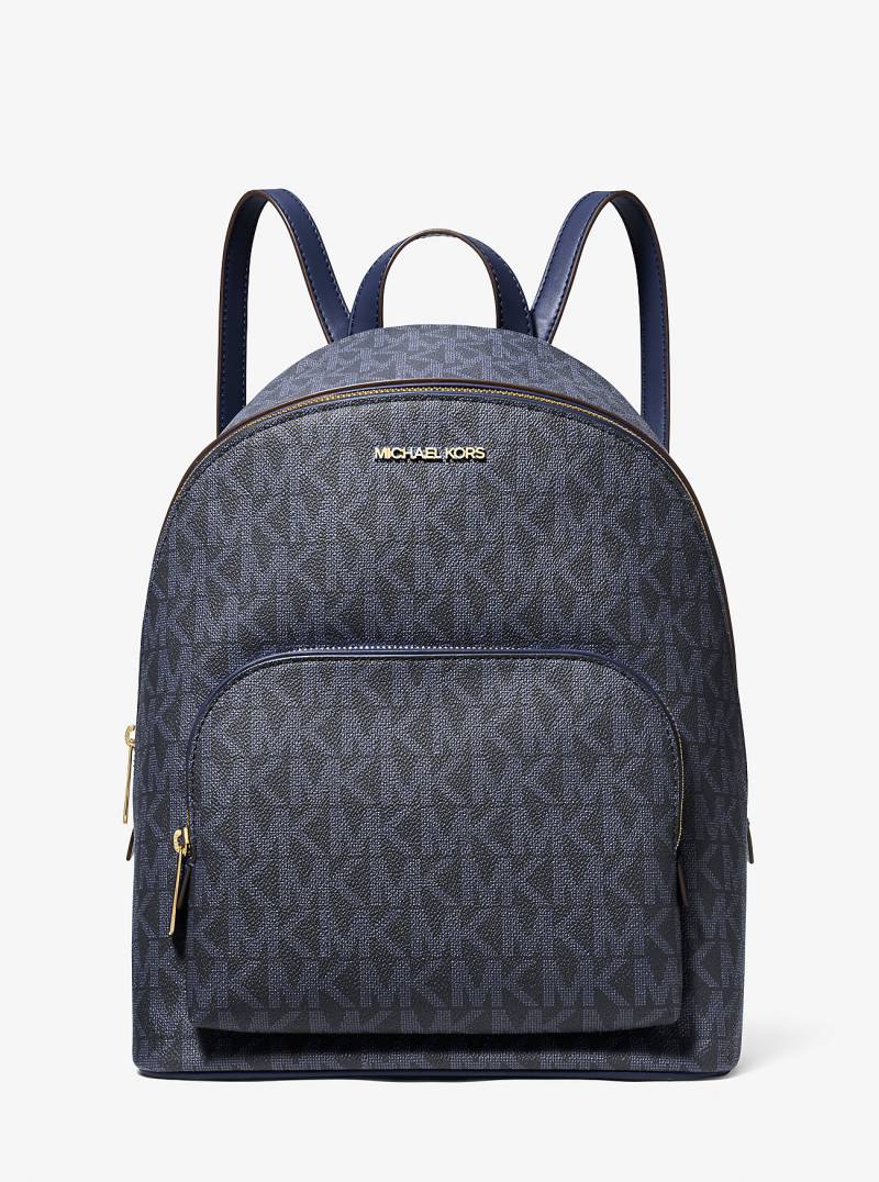 MK Rucksack Connie Medium Mit Signature-Logomuster - Blau - Michael Kors von Michael Kors Outlet
