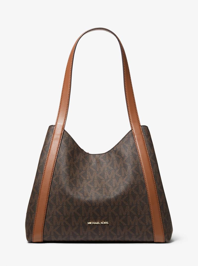 MK Schultertasche Rosemary Large Mit Signature-Logomuster - Braun - Michael Kors von Michael Kors Outlet