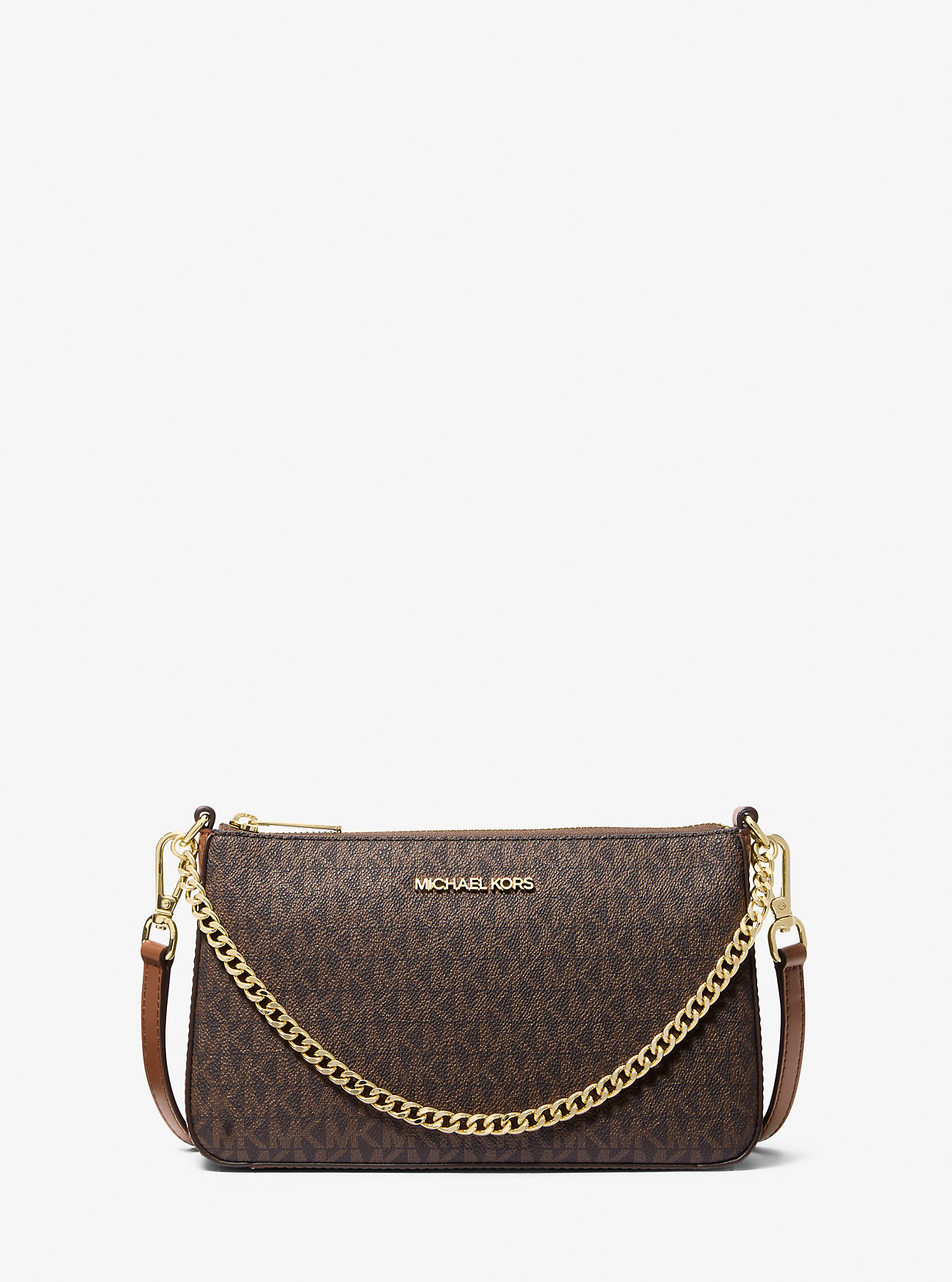 MK Täschchen Medium Und Kartenetui Mit Logomuster Im Geschenkset - Braun - Michael Kors von Michael Kors Outlet