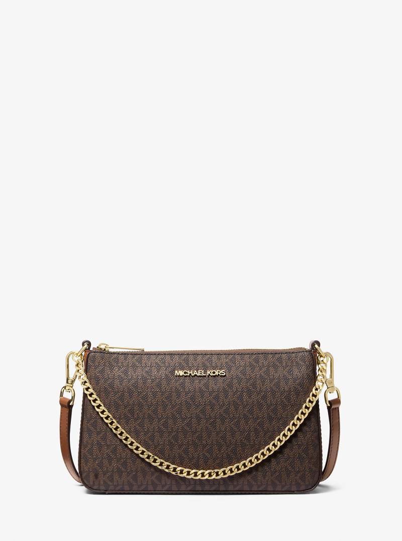 MK Täschchen Medium Und Kartenetui Mit Logomuster Im Geschenkset - Braun - Michael Kors von Michael Kors Outlet
