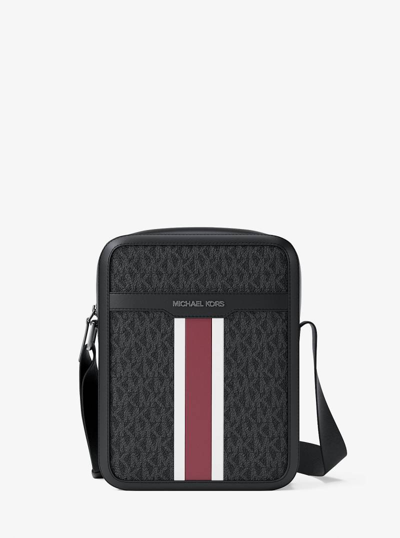 MK Umhängetasche Cooper Mit Gestreiftem Signature-Logomuster - Rot - Michael Kors MK Umhängetasche Cooper Mit Gestreiftem Signature-Logomuster - Rot - Michael Kors von Michael Kors Outlet
