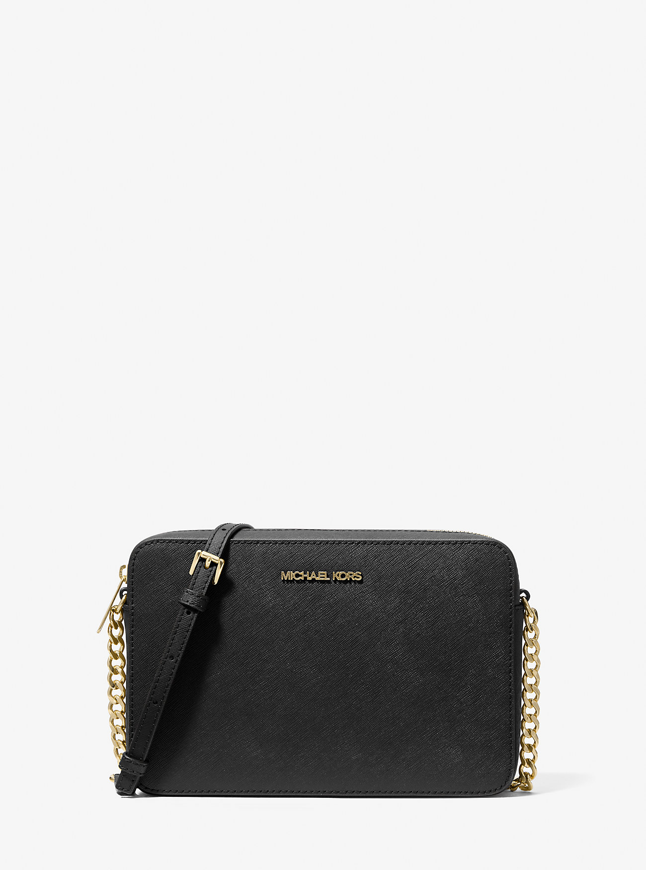 MK Umhängetasche Jet Set Large Aus Saffianleder - Schwarz - Michael Kors MK Umhängetasche Jet Set Large Aus Saffianleder - Schwarz - Michael Kors von Michael Kors Outlet