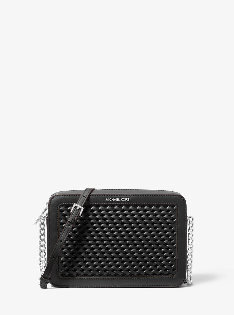 MK Umhängetasche Jet Set Large Aus Webstoff - Schwarz - Michael Kors von Michael Kors Outlet