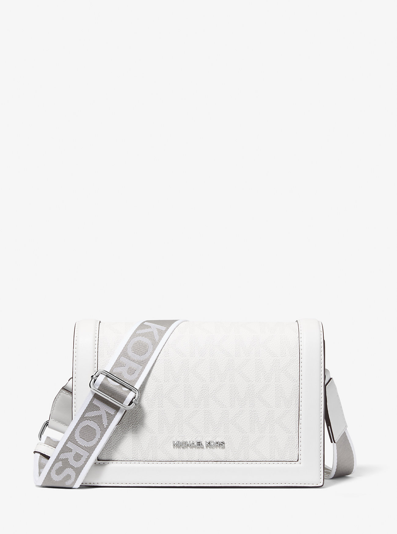 MK Umhängetasche Jet Set Large Mit Signature-Logomuster - Grau - Michael Kors MK Umhängetasche Jet Set Large Mit Signature-Logomuster - Grau - Michael Kors von Michael Kors Outlet