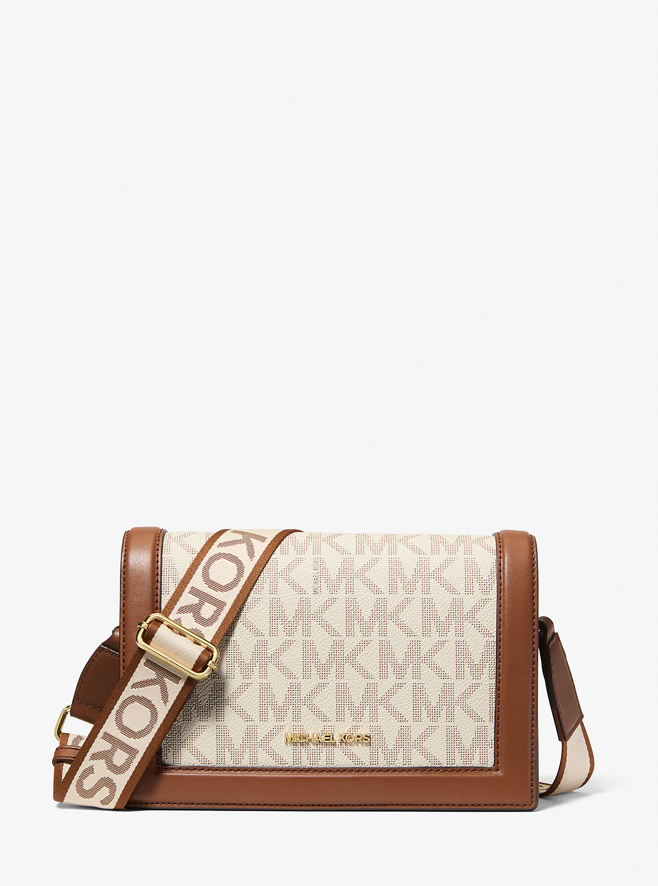 MK Umhängetasche Jet Set Large Mit Signature-Logomuster - Natur - Michael Kors MK Umhängetasche Jet Set Large Mit Signature-Logomuster - Natur - Michael Kors von Michael Kors Outlet