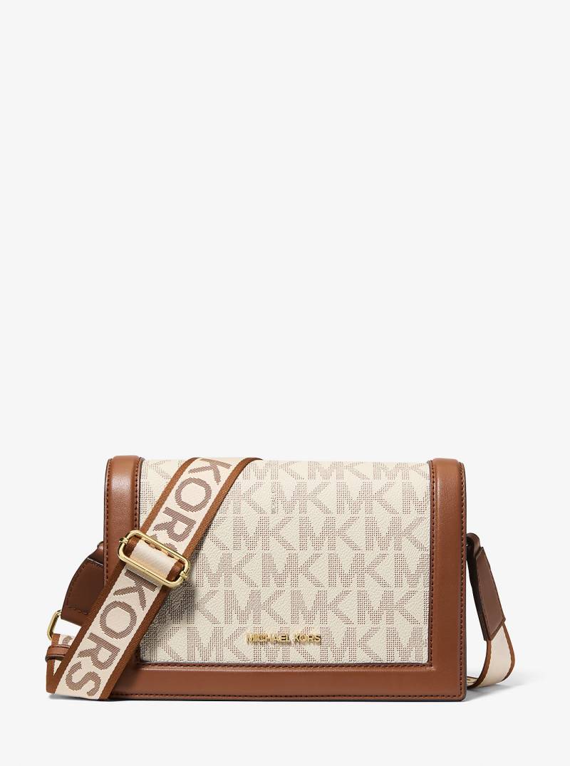 MK Umhängetasche Jet Set Large Mit Signature-Logomuster - Natur - Michael Kors von Michael Kors Outlet
