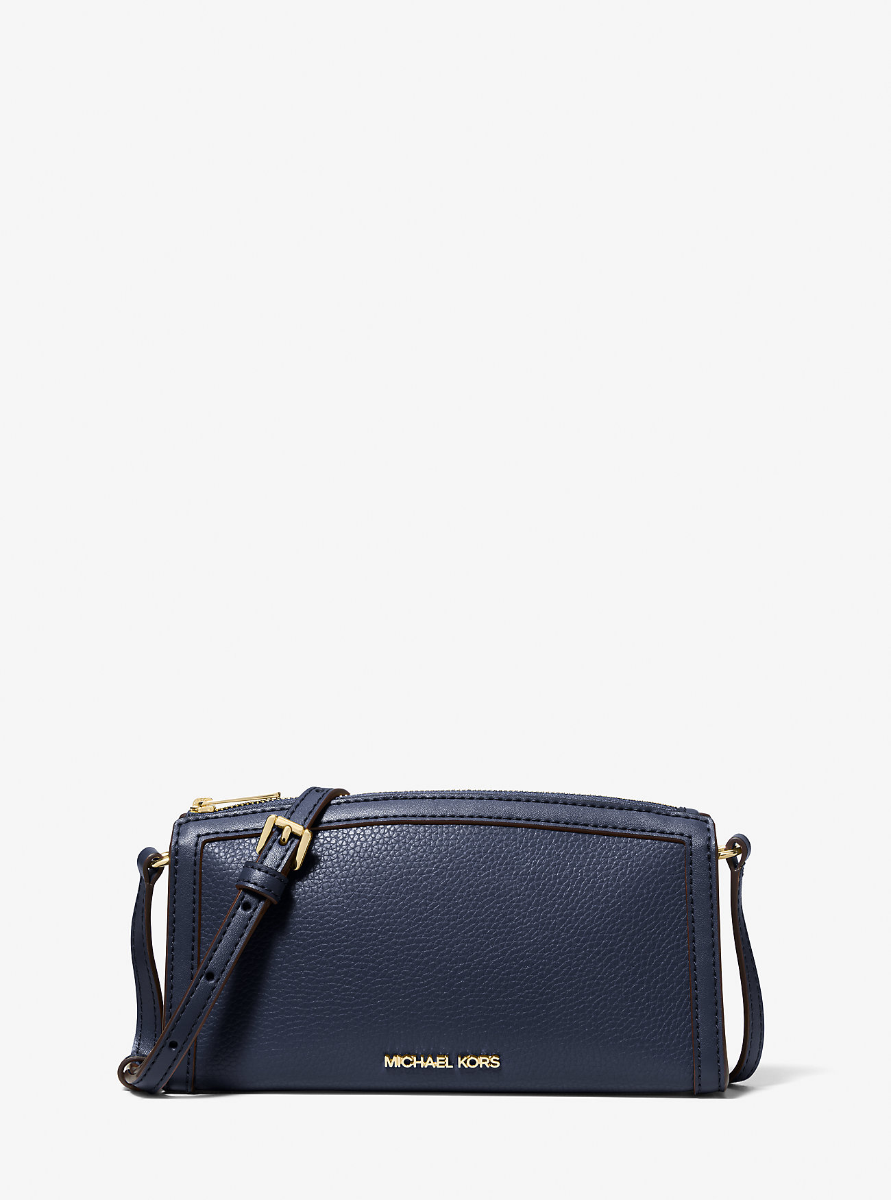 MK Umhängetasche Jet Set Medium Aus Gekrispeltem Leder - Blau - Michael Kors von Michael Kors Outlet