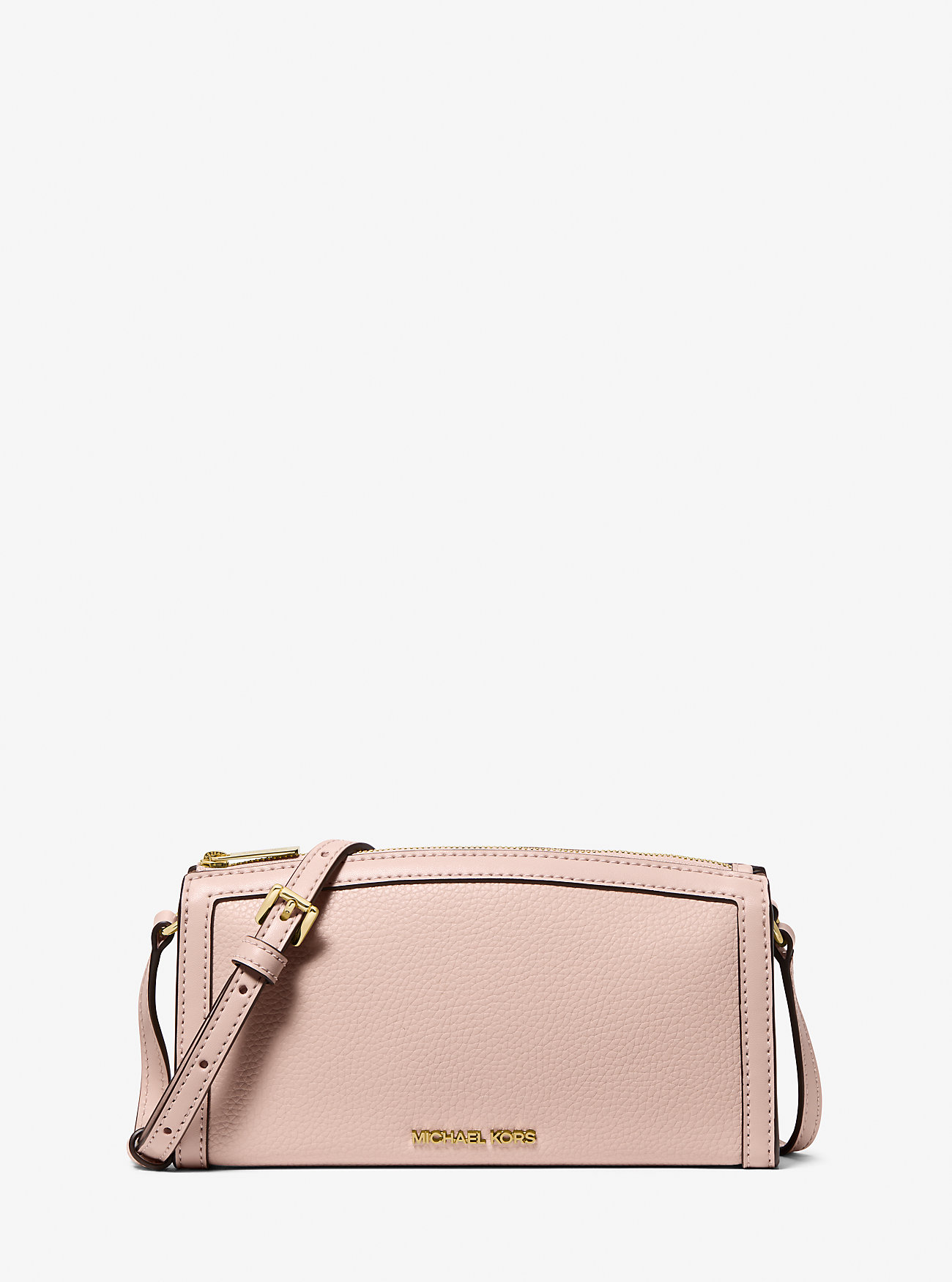 MK Umhängetasche Jet Set Medium Aus Gekrispeltem Leder - Rosa - Michael Kors von Michael Kors Outlet