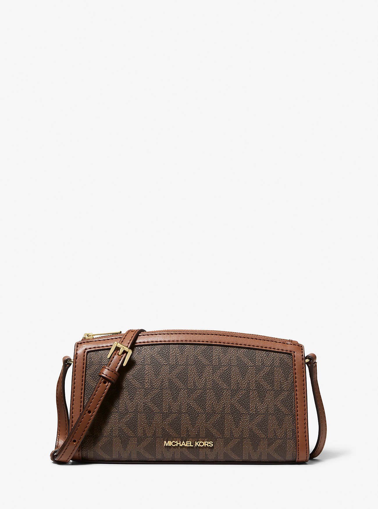 MK Umhängetasche Jet Set Medium Mit Signature-Logomuster - Braun - Michael Kors von Michael Kors Outlet