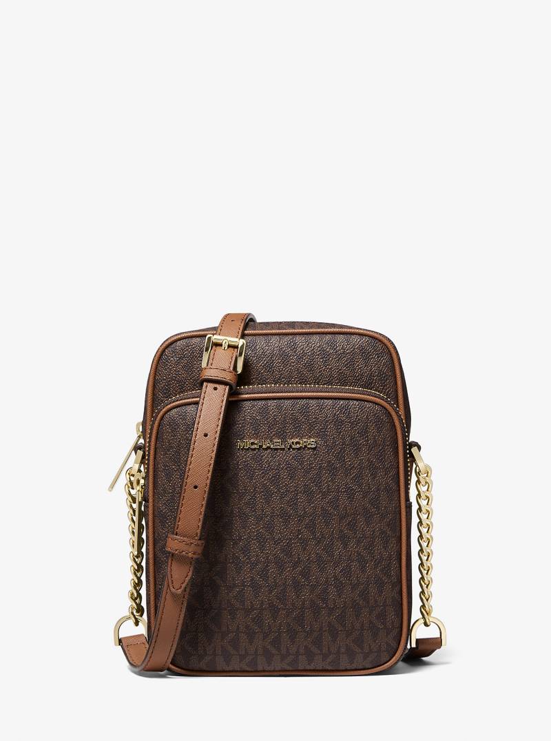 MK Umhängetasche Jet Set Travel Medium Mit Logo - Braun - Michael Kors von Michael Kors Outlet