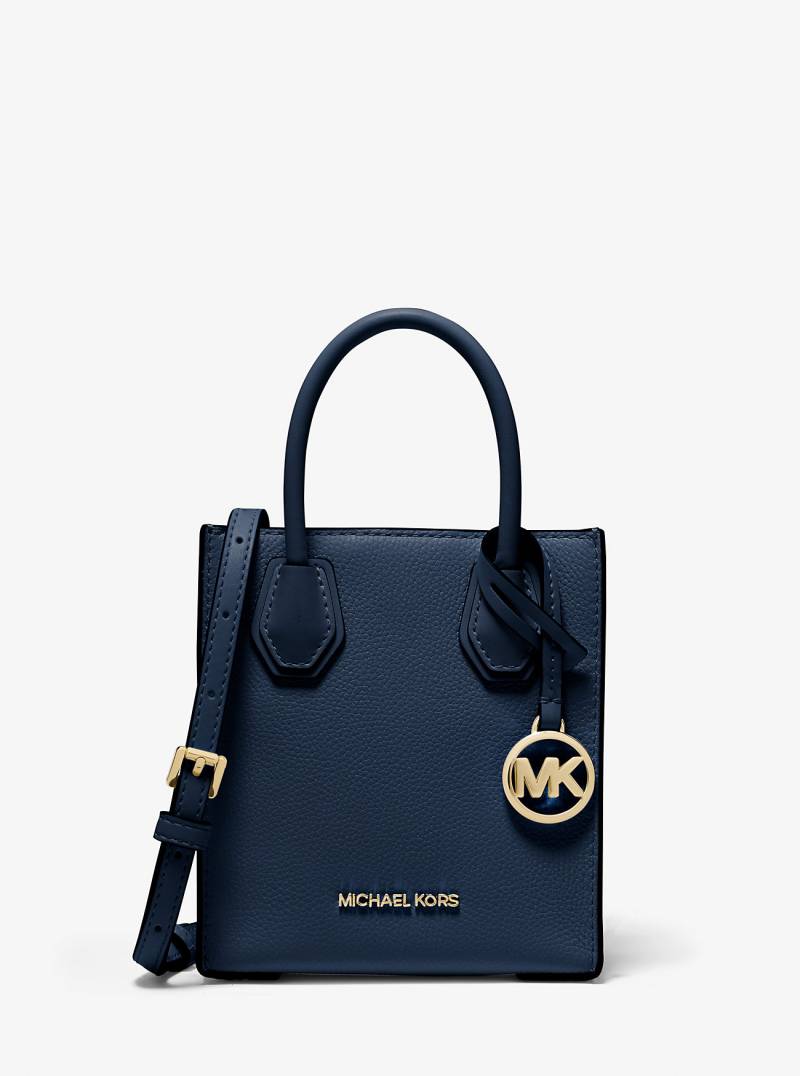 MK Umhängetasche Mercer Extra-Small Aus Gekrispeltem Leder - Blau - Michael Kors MK Umhängetasche Mercer Extra-Small Aus Gekrispeltem Leder - Blau - Michael Kors von Michael Kors Outlet
