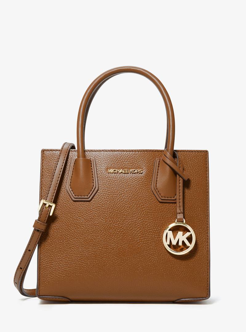 MK Umhängetasche Mercer Medium Aus Gekrispeltem Leder - Braun - Michael Kors von Michael Kors Outlet