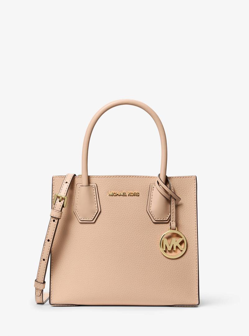 MK Umhängetasche Mercer Medium Aus Gekrispeltem Leder - Natur - Michael Kors von Michael Kors Outlet