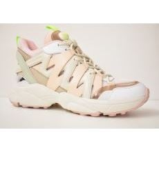 Elegante Rosa-weiße Flache Schuhe Von Michael Kors von Michael Kors