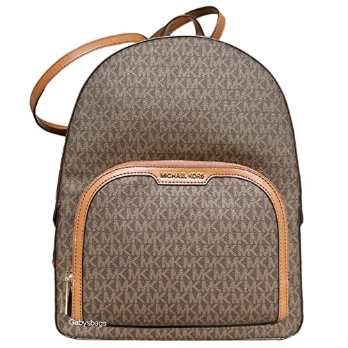 Michael Kors Jaycee Medium Logo Rucksack, Braun, Medium von Michael Kors