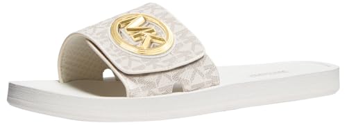MICHAEL KORS 40R4MKFA1B-150 MK CHARM SLIDE Damen VANILLA EU 36 von Michael Kors