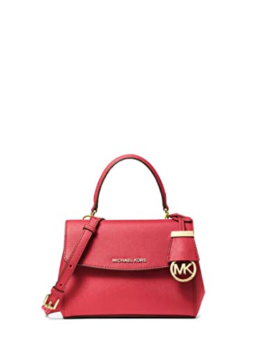 Michael Kors Ava Extra Small Saffiano Leather Crossbody (Crimson) von Michael Kors