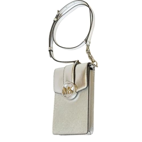 Michael Kors Carmen Small Logo Smartphone Crossbody Bag, silber von Michael Kors