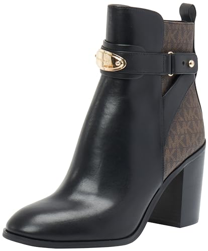 MICHAEL KORS Damen Darcy Heeled Bootie Ankle Boots, Black/Brown, 41 EU von Michael Kors