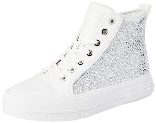 MICHAEL KORS Damen Evy HIGH TOP Sneaker, Optic White, 40 EU von Michael Kors