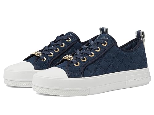 MICHAEL KORS Damen Evy LACE UP Sneaker, Navy, 38 EU von Michael Kors