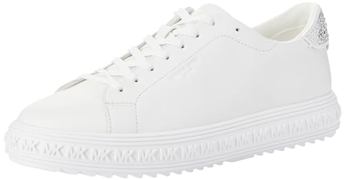 MICHAEL KORS Damen Grove LACE UP Sneaker, Optic White, 39.5 EU von Michael Kors