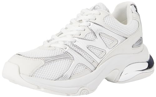 MICHAEL KORS Damen KIT Trainer Extreme Sneaker, Optic White/Silver, 36.5 EU von Michael Kors