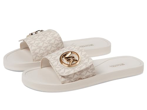 MICHAEL KORS Damen MK Charm Slide Slippers, Vanille, 41 EU von Michael Kors