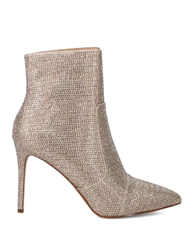 MICHAEL KORS Damen RUE Stiletto Bootie Ankle Boots, Pale Gold, 39.5 EU von Michael Kors