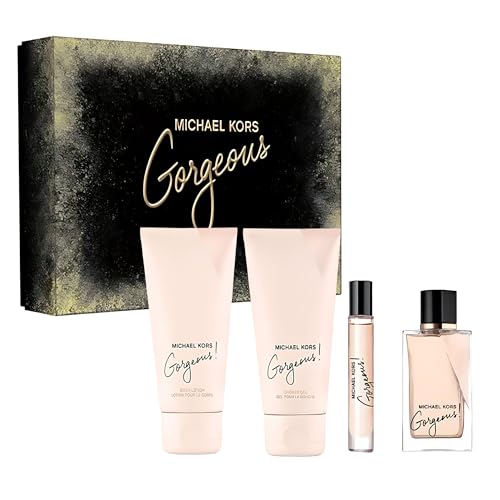 Gorgeous by Michael Kors for Women – Geschenk-Set 3,4 oz EDP Spray, 3,4 oz Body Lotion, 3,4 oz Shower Gel, 0,33 oz Eau de Parfum Spray von Michael Kors