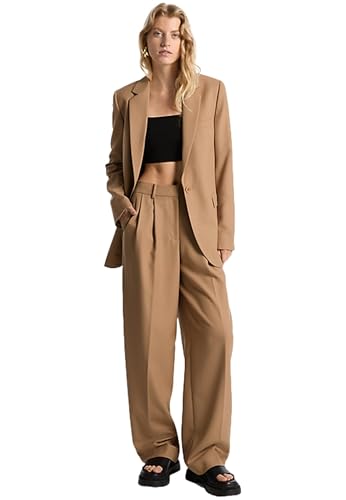 MICHAEL KORS Hose mit weitem Bein aus Wollmischung, Kamelfarben, Camel, S von Michael Kors