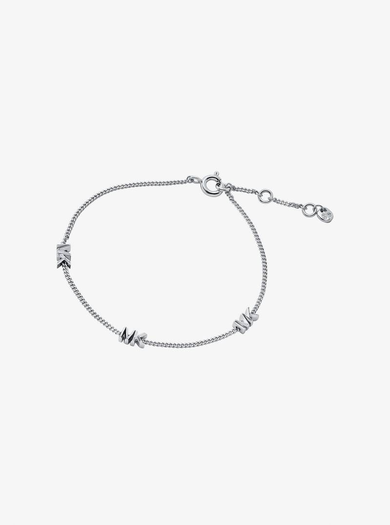 MK Armband Mit Logo Aus Sterlingsilber Mit Edelmetallbeschichtung - Silberton - Michael Kors von Michael Kors