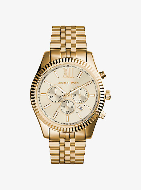 MK Armbanduhr Lexington Im Goldton - Goldton - Michael Kors von Michael Kors