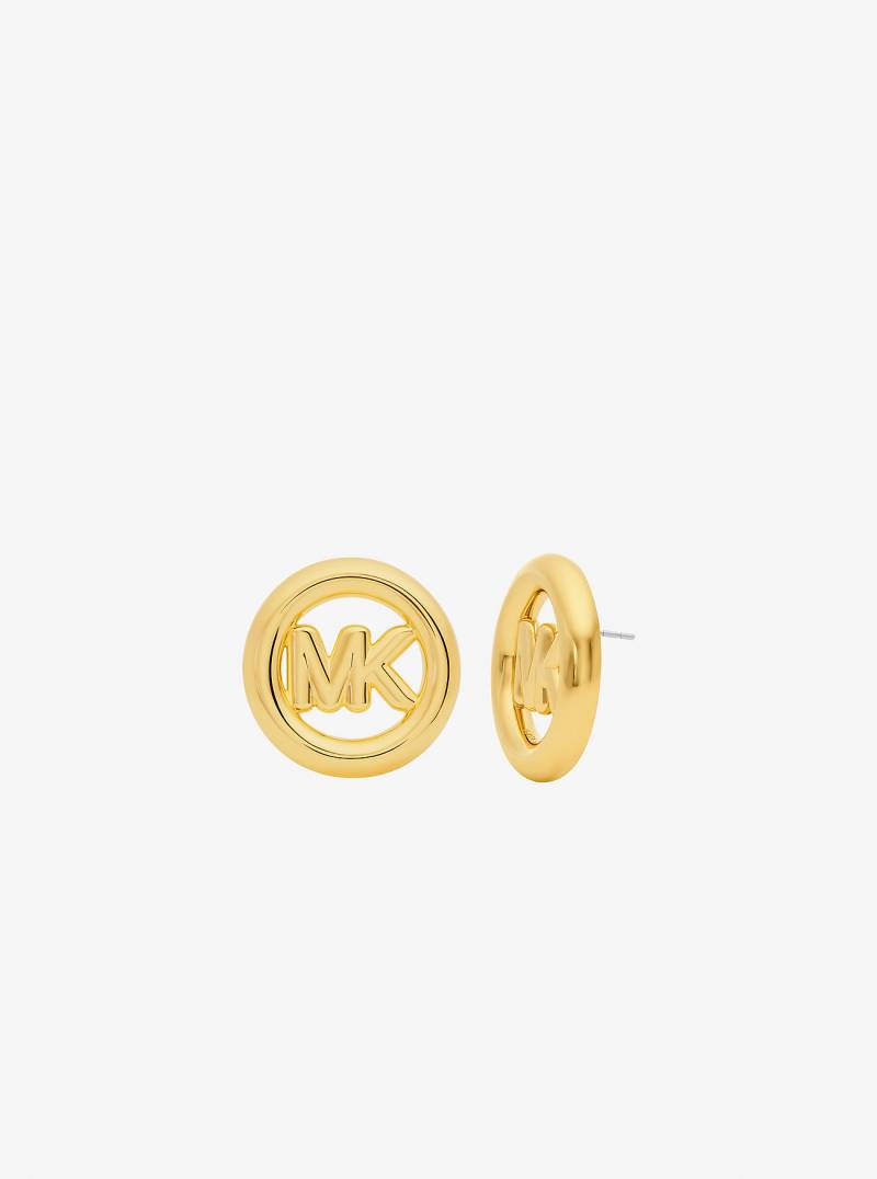 MK Große Ohrstecker Mit Logo-Detail - Goldton - Michael Kors von Michael Kors