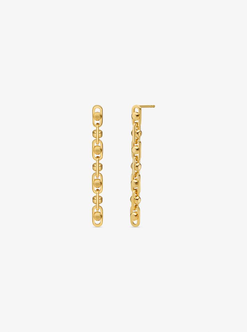 MK Ohrhänger Astor Aus Sterlingsilber Mit Edelmetallbeschichtung - Goldton - Michael Kors von Michael Kors