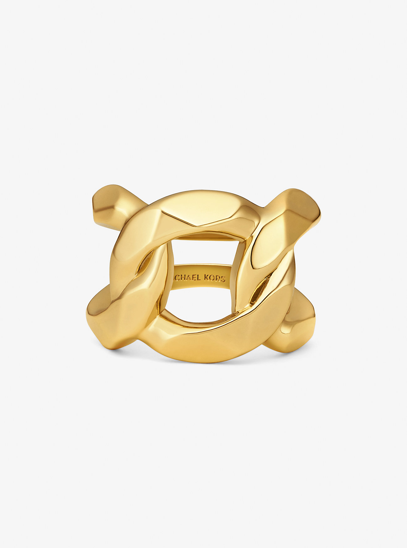 MK Ring Aus Messing Mit Edelmetallbeschichtung Im Panzerkettendesign - Goldton - Michael Kors von Michael Kors