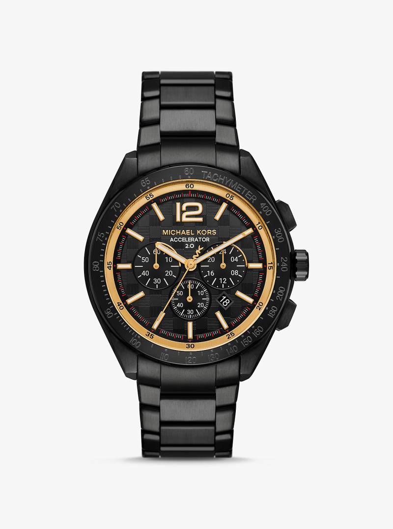 MK Übergroße Armbanduhr Accelerator 2.0 In Schwarz - Schwarz - Michael Kors von Michael Kors