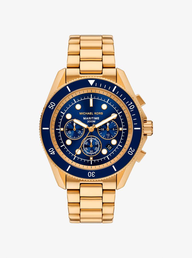 MK Übergroße Armbanduhr Maritime Im Goldton - Goldton - Michael Kors von Michael Kors