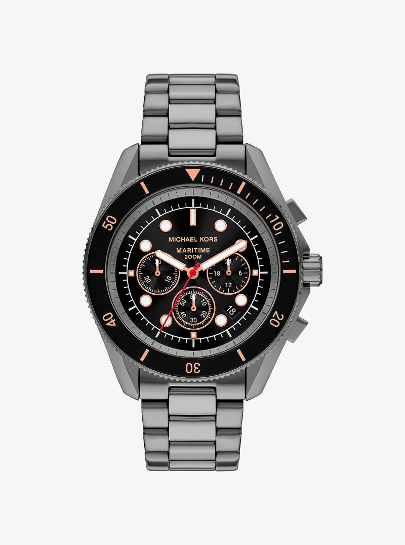 MK Übergroße Armbanduhr Maritime In Mattgrau - Grau - Michael Kors von Michael Kors