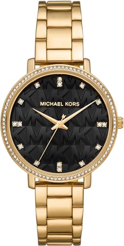 Michael Kors Damen Quarz 3 Zeiger Uhr mit Armband PYPER MK4593 von Michael Kors