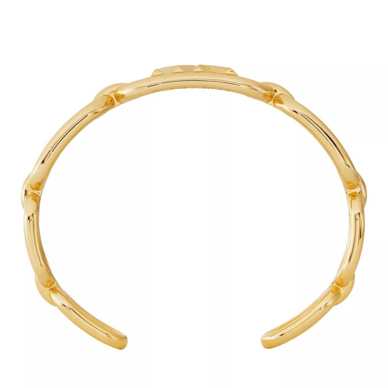 Michael Kors Armband - 14K Gold-Plated Frozen Empire Link Cuff Bracelet - Gr. M - in Gold - für Damen von Michael Kors