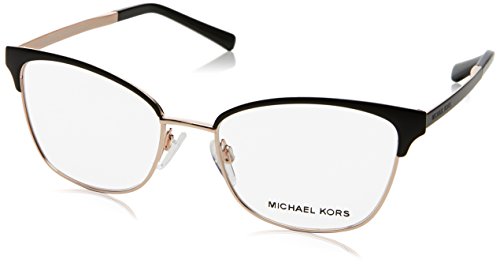 Michael Kors Damen 0MK3012 Sonnenbrille, Black/Rose Gold, 51 von Michael Kors