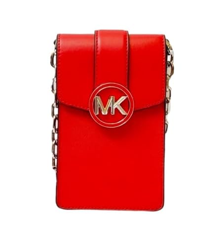 Michael Kors Carmen Small Logo Smartphone Crossbody Bag, hellrot von Michael Kors