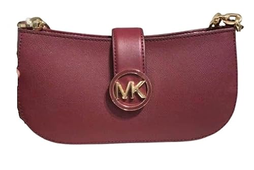 Michael Kors Carmen XS Leder Pouchette Schultertasche, mulberry von Michael Kors