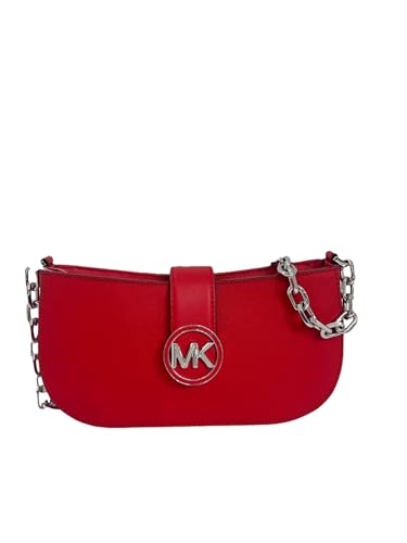 Michael Kors Carmen XS Leder Pouchette Umhängetasche, hellrot von Michael Kors