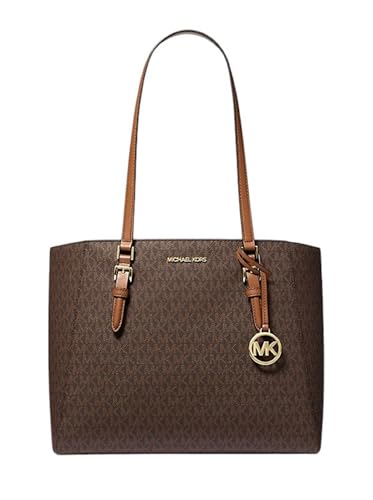 Michael Kors Charlotte Große 3-in-1 Tote Crossbody Handtasche aus Leder (Braun), Braun von Michael Kors