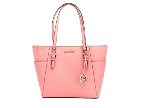 Michael Kors Charlotte Große Tragetasche mit Reißverschluss oben, Rosa (Tea Rose), Large von Michael Kors