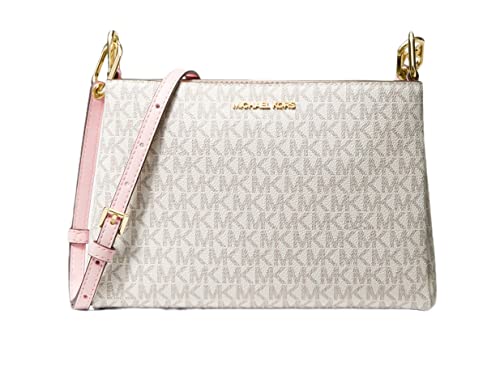 Michael Kors Coated Canvas Crossbody Bag Purse Messenger Handbag Powder Blush von Michael Kors