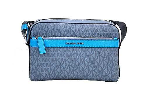 Michael Kors Cooper Small Denim Multi Signature PVC Utility Crossbody Damen Tasche, Blau, One size Michael Kors Cooper Small Denim Multi Signature PVC Utility Crossbody Damen Tasche, Blau, One size von Michael Kors