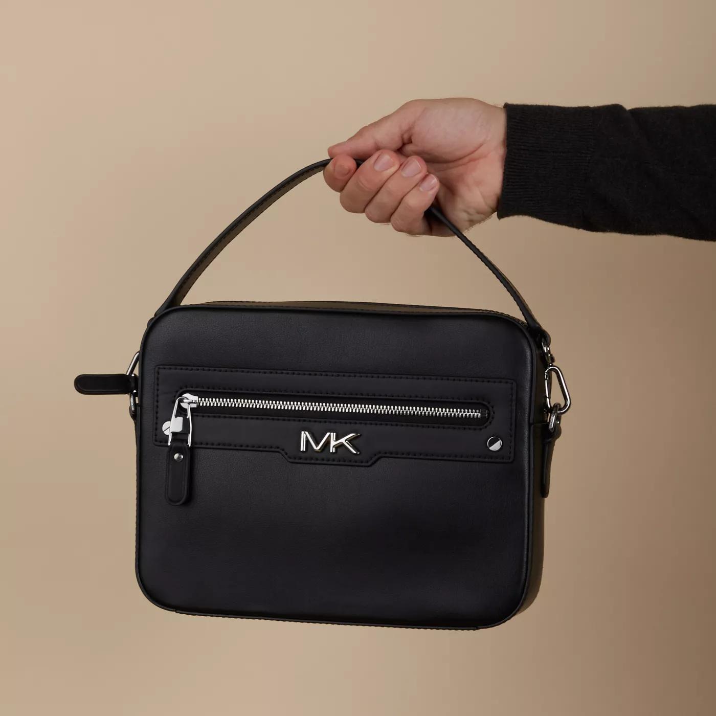 Michael Kors Crossbody Bags - Michael Kors Varick Schwarze Leder Umhängetasche 3 - Gr. unisize - in Schwarz - für Damen von Michael Kors